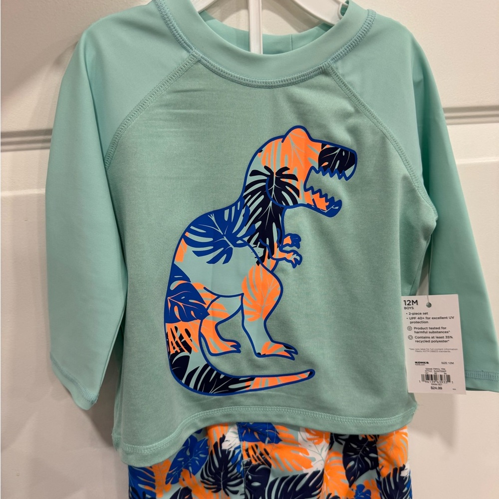 Jumping Beans Kids Swim Trunks - Aqua, Orange, Blue